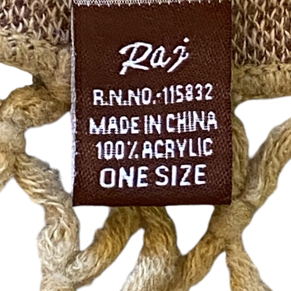 Fringe Tan & Lavender Sweater Shrug Poncho. One Size Great Condition! Beautiful! - Picture 4 of 7